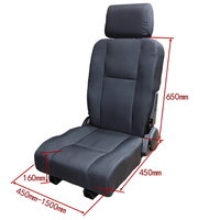Siège de camionnette de luxe OEM Siège pliant de style tendance Siège baquet en cuir d'origine