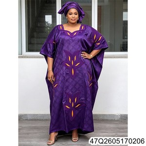 <span class=keywords><strong>Robe</strong></span> africaine <span class=keywords><strong>Bazin</strong></span> Riche <span class=keywords><strong>Boubou</strong></span> Dashiki avec broderie bleu royal pêche, manches longues pour mariage 47Q26051702 - Product Image 4