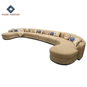 <strong>Blue</strong> nubuck grain leather light luxury sofa royal china <strong>couches</strong> modern furniture set - Product Image 5
