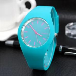 Puntero de cristal de negocios Unisex, reloj ultrafino multicolor de silicona, botón pulsador, cierre oculto, 3BAR, resistente al agua, soporte personalizado - Product Image 4