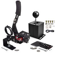 Sim Jack HQS-R8 H Levier de vitesses 7+R PC USB Joystick avec volant de jeu et frein à main pour Logitech G29/G27/G25/G920