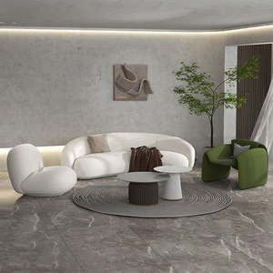 أثاث غرفة معيشة فاخر أريكة فرنسية منحنية بألوان زاهية لغرفة معيشة صغيرة أريكة منحنية - Product Image 6