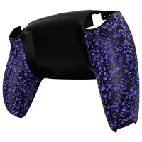 Coque arrière personnalisée pour manette PS5 Playstation 5, avec plaques arrière en caoutchouc anti-éclaboussures et coque inférieure de protection.