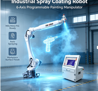 Manipulador Robótico Automatizado de 6 Ejes para Pulverización de Pintura, Brazo Robótico Industrial Programable para Recubrimiento de Superficies de Componentes