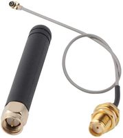 Antenne canard en caoutchouc 2,4 GHz, version miniature, courte, pour la chasse, 2,4 GHz, 2 dBi