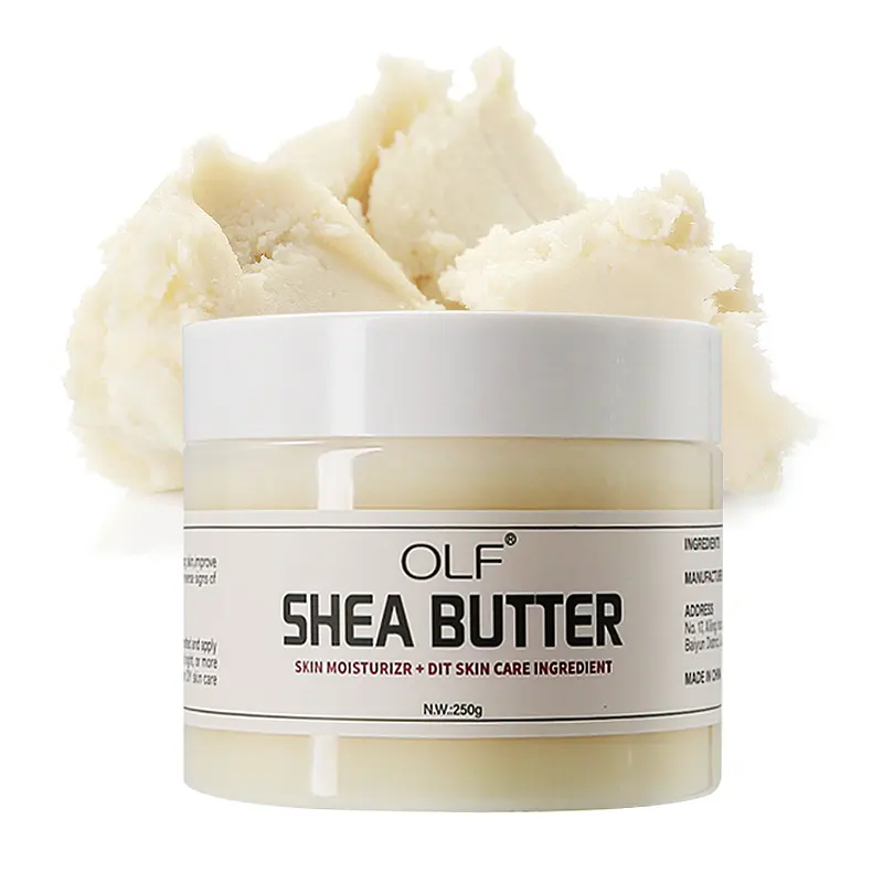 Nhãn Hiệu Riêng Nhà Máy Cung Cấp Phi Tinh Khiết Tự Nhiên 100% Shea Butter Đánh Kem Dưỡng Ẩm Mịn Cho Cơ Thể Tóc Khuôn Mặt Da Khô