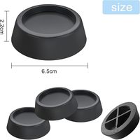 Coussinets de pied en caoutchouc pour machine à laver Amortisseurs de vibrations durables et résistants Réduction du bruit Anti-vibration Prolonger la durée de vie Silencieux pour