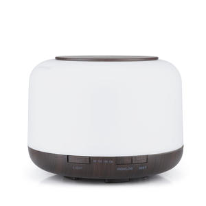 Diffuseur d'arômes YX171, humidificateur ultrasonique de 500Ml avec minuterie, pour la maison et le bureau, couleur grain de bois clair - Product Image 3