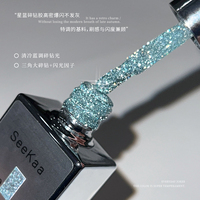 SEEKAA 2026 Nouveau Kit de Gel à Ongles 6 Couleurs Effet Diamant Brisé, Gel UV Non Toxique Longue Durée de Haute Qualité pour Salon, Vente en Gros ODM/OEM