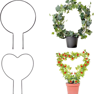 Treillis en forme de coeur en acier inoxydable <span class=keywords><strong>pour</strong></span> plantes Supporter de plantes de <span class=keywords><strong>jardin</strong></span> extérieur et intérieur <span class=keywords><strong>pour</strong></span> <span class=keywords><strong>fleurs</strong></span> - Product Image 4