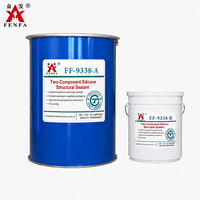 Scellant silicone bicomposant haute performance Fenfa FF-9338 pour unités IG, durcissement neutre, faible perméabilité, anti-buée