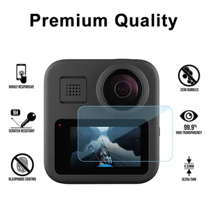 Étui HONGDAK pour <span class=keywords><strong>GoPro</strong></span> <span class=keywords><strong>MAX</strong></span> 2 / <span class=keywords><strong>MAX</strong></span> <span class=keywords><strong>360</strong></span>, protection d'écran, capuchon de protection d'objectif pour accessoires Go Pro <span class=keywords><strong>Max</strong></span>, boîtier, film en verre trempé - Product Image 5