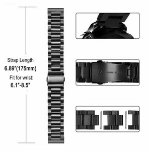 Bracelet de luxe en acier inoxydable pour Samsung Galaxy Watch 7 6 Classic 5 <span class=keywords><strong>Pro</strong></span> <span class=keywords><strong>4</strong></span> 20mm 22mm Bracelet en métal pour montre Xiaomi - Product Image 6