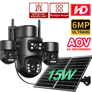 HKLAND HiEasy Solar AOV Euro 4G Battery Camera 4K Resolution 4 Lens IR & Full Color Night Vision PTZ 2 way Audio IP65 Waterproof - Product Image 5