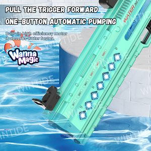 OEM ODM commercio all'ingrosso eselettrico pistole ad acqua per bambini all'aperto pistola ad acqua automatica PP giocattolo di plastica pistole - Product Image 5