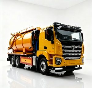 Camion d'aspiration des eaux usées Hongyan 6*4, camion d'aspiration et de nettoyage des eaux usées, camion-citerne à vide, camion des eaux usées - Product Image 1