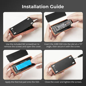 TESmart SSD 保护壳 USB4 80Gbps PCIe 5.0 NVMe M.<span class=keywords><strong>2</strong></span> SSD 外壳 Thunderbolt 5/4/3 & USB 3.<span class=keywords><strong>2</strong></span> 兼容 最大速度高达 7000 MB/s - Product Image 5