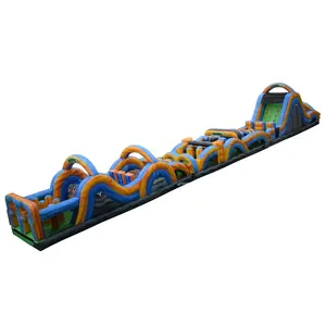 Thương Mại Dài Inflatable Obstacle Course Trẻ Em/Người Lớn Inflatable Trở Ngại Chạy Inflatable 5K Để Bán