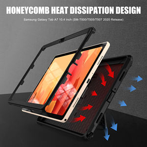 Heavy Duty Caso Tablet Per Samsung Galaxy <span class=keywords><strong>Tab</strong></span> <span class=keywords><strong>A7</strong></span> 10.4 T500 T505 T507 T505N Armatura Della Copertura Cavalletto Cinghia di Spalla Invisibile borsa - Product Image 3