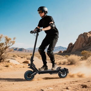 Scooter Todoterreno con Llantas Anchas, Potente Scooter Eléctrico Plegable de 48V para Todo Tipo de Terreno - Product Image 3