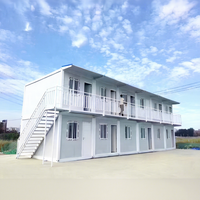 Maison Modulaire Préfabriquée de Luxe Moderne en Conteneur Plat de 20 et 40 pieds, Bureau, Panneaux Sandwich Écologiques Préfabriqués