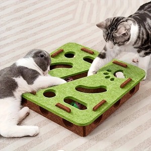 Gioco di Puzzle in feltro durevole con stampe a zampa di zampa stile semplice per gatti da interno - Product Image 3