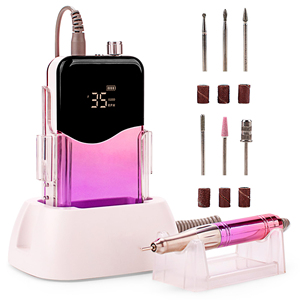 Machine à ongles professionnelle de haute qualité, puissante, portable, sans fil, rechargeable, 35000 tr/min, pour manucure - Product Image 1