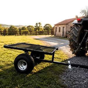 Remorque benne robuste 1000 LBS pour motos tout-terrain, motos et quads, avec structure fermée en acier personnalisable OEM - Product Image 1