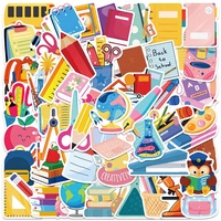 HECION 50PCS Pegatinas Adhesivas de PVC Ecológicas, Recortadas, Brillantes, Lindas, de Dibujos Animados, para Decoración de Cuadernos, Laptops y Escritorios
