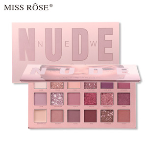 Miss Rose-<span class=keywords><strong>paleta</strong></span> <span class=keywords><strong>de</strong></span> sombra <span class=keywords><strong>de</strong></span> ojos profesional, 18 colores, carnaval, duocromo, marrón - Product Image 1