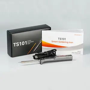 TS101 Fer A Souder 65W Kit Besi Solder Digital Portabel Pintar Usb Mini Elektrik Temperatur Dapat Disesuaikan