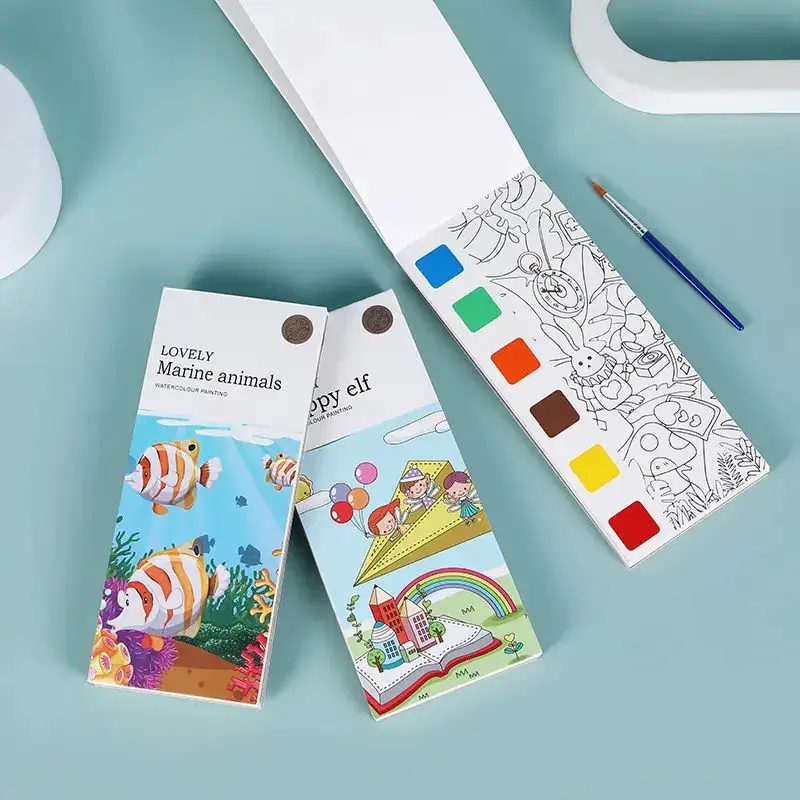 Zeecan Premium papel feito em livros para colorir infantis com uma almofada espessada projetada para que a pintura seja suave e suave