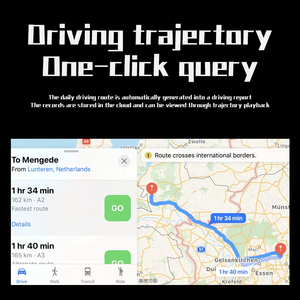 싱글 렌즈 AI GPS 추적 블랙박스 원격 차량 제어 동작 감지 루프 녹화 DVR 택시 트럭 밴용 - Product Image 6