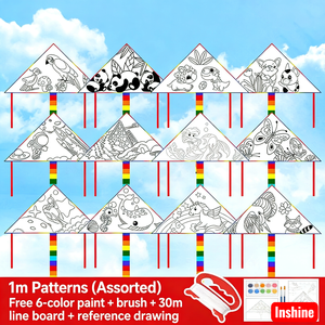 Kit de fabrication de cerfs-volants pour enfants - Peintures sûres et non toxiques, tous les outils inclus, idéal pour les jeux <span class=keywords><strong>en</strong></span> plein air et le développement des compétences - Product Image 1