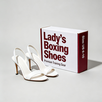 Boîte d'emballage de luxe pour chaussures blanches, personnalisable avec logo imprimé, en carton ondulé, pour talons hauts de femme, vente en gros