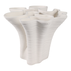 Vaso scultoreo in porcellana stile Valencia, vaso in ceramica per fiori, decorazione per soggiorno, pezzo d'accento per l'arredamento della casa - Product Image 3