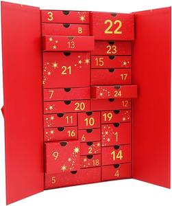 Advent <b>Calendar</b> Box for Valentine's Day & Eid | 24-Day Large Red Cardboard Box to Fill with Cosmetics, Makeup & <b>Perfume</b> - Product Image 3