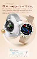 Reloj Inteligente para Mujer I222, Pantalla Táctil Completa AMOLED Redonda de 1.19 Pulgadas, Chip RLT8773E, Personalización OEM de Marca, Reloj Deportivo para Mujer de 280 mAh