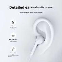 Auriculares Intrauditivos con Cable Tipo-C, Material TPE, Cable de 1.2m, Audio Estéreo, Control de Línea, Micrófono Integrado para Teléfonos Tipo-C