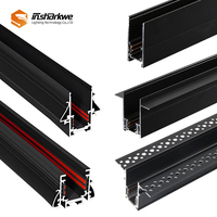Chip LED COB sistem lampu jalur magnetik gantung langit-langit Aluminium 48v harga rendah pabrikan dengan permukaan tersembunyi dasar AR111