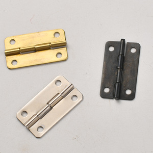 Charnière de meuble 30x17mm en fer, montage en surface, style rustique, pour boîte en bois, sac à bagages - Product Image 3