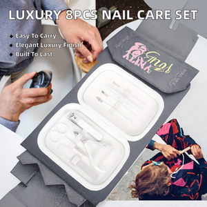 Portable Custom Logo 8pcs Pedicure Set Luxury Stainless Steel <b>Nail</b> Clippers Care Tool <b>Kit</b> Box Personal Care <b>Nail</b> Art Use - Product Image 2