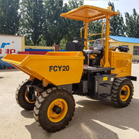 Mini-dumper chinois 4x4 FCY20 à vendre – Camion benne de chantier, machine de terrassement, homologué CE