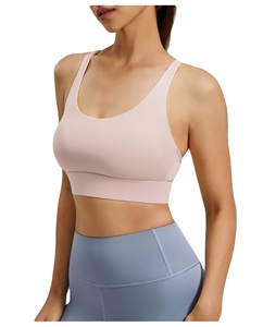 Sujetador Deportivo Ecológico con Espalda de Malla Simple y Tirantes Cruzados, de Alta Resistencia y Antichoque, para Yoga y Fitness para Mujer - Product Image 2