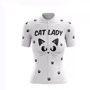 Maillot de cyclisme Zede léger, respirant, à séchage rapide, avec col montant et motif mignon pour animaux de compagnie, coupe-vent, idéal pour le cyclisme sur route et VTT - Product Image 2