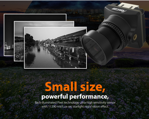 RunCamナイトイーグル<span class=keywords><strong>3</strong></span>カーボンファイバーマイクロFPVナイトカメラ1000TVLドローンフライング用OSDサポート - Product Image 3