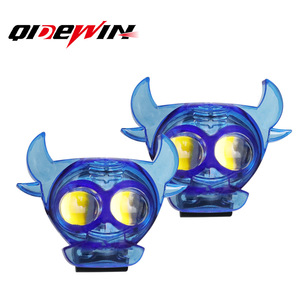 QideWin Bullhead Motorcycle <b>Spotlights</b> Blue Shell Led Projector 12V For Electric Vehicle Headlight Retrofit - Product Image 1