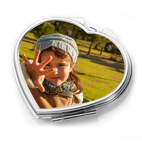 Miroir compact personnalisé en acier inoxydable avec mois de naissance pour demoiselles d'honneur et invités Cadeau de Noël Artisanat en métal
