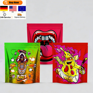 Bolsa Doypack de 3.5g 7g, de Película de Poliéster, para Envasado de Alimentos, a Prueba de Olores, con Cierre Reutilizable, Sellado de 3 Lados, con Logotipo Personalizado por Estampado en Caliente - Product Image 1