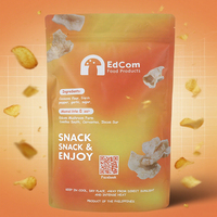 Sachet Doypack Personnalisé Imprimé pour Emballage de Chips et Snacks, Sac à Chips de Pommes de Terre avec Fermeture Éclair et Doublure en Aluminium, Sac d'Emballage Alimentaire
